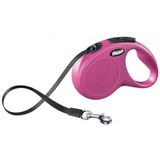 Flexi New Classic Pembe XS Otomatik Şerit Köpek Gezdirme Tasması