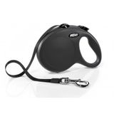 Flexi New Classic Siyah L 5 mt Şerit Otomatik Köpek Tasması