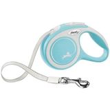 Flexi New Comfort Açık Mavi Şerit Otomatik Köpek Gezdirme Tasması 5 m Ergonomik Tasarım ve Konfor