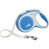 Flexi New Comfort Otomatik 5 m 25 kg Mavi Şerit Köpek Gezdirme Tasması
