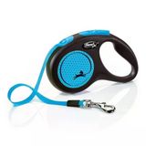 Flexi New Neon Otomatik Mavi Şerit Köpek Gezdirme Tasması Medium 5 Metre