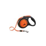 Flexi New Neon Otomatik Turuncu Şerit Köpek Gezdirme Tasması Small 5 Metre