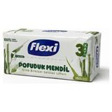 Flexi Pofuduk Mendil 3 Katlı 150 Yaprak %100 Bitkisel Selüloz 17X19 cm