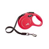 Flexi Yeni Klasik Geri Çekilebilir Köpek Tasması (Bant), 3 m, Ekstra Küçük, Kırmızı, Model Numarası: CL00T3.250.R