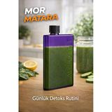 Flexibottle A5 – Soğuk Kahve, Su, Meyve Suyu, Smoothie Taşıma Için Çok Amaçlı Defter Matara - Mor