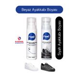 Flexicare Flexi Spor Beyaz Deri ve Kumaş Ayakkabı Boyası & Siyah Deri Ayakkabı Boyası 75 ml