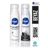 Flexicare Siyah - Beyaz Aşkı Spor Beyaz Deri ve Kumaş Beyaz Ayakkabı Boyası Bakımı 75 ml