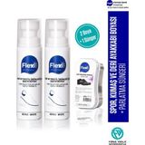 Flexicare Spor Beyaz Deri ve Kumaş Ayakkabı Boyası Bakımı 75 Ml. x 2 Adet Deri Parlatma Süngeri
