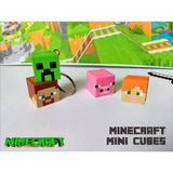 Flexilab Creative Minecraft 4’lü Mini Figür Anahtarlık Seti – Creeper, Steve, Alex, Pig Karakterleri