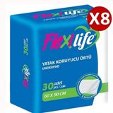 Flexilife 60x90 cm 60 Adet Yatak Koruyucu Örtü