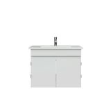 Flexio 65 Cm Kapaklı Katlanabilir Lavabo Dolabı 270 Derece Beyaz Set