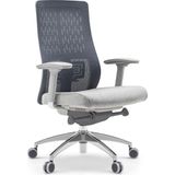 Flexo Pro Ofis Çalışma Oyuncu Sandalyesi Şef Gri Kumaş Ergonomik 3D Kolçak Ayarlanabilir Bel D - Çok Renkli