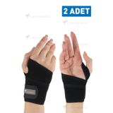 Flexy Medical Ayarlanabilir El Bilek Bandajı 2 Adet, Karpal Tünel, Bilek Ağrısı, Burkulma, Zorlanma, Sporcu Bilek