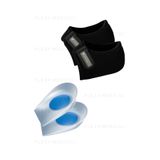Flexy Medical Silikon Kumaş Topuk Çorabı ve Silikon Topukluk Tabanlık, Topuk Ağrısı, Topuk Dikeni, Nasır, Çatlak