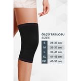 Flexy Medical Termal Yün Dizlik Kalın Yün Dizlik - Siyah - 2XL