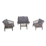 Flexy Serenity İkili Rattan Bahçe Ve Balkon Oturma Grubu | Rehome Krem
