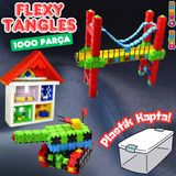 Flexy Tangles Blok Oyunu 1000 Parça - Oyuncak Lego Seti - Birbirine Geçmeli Stem Lego Seti - Eğitici Oyuncak