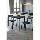 Flinder 2Li Mutfak Seti Mutfak Masa Ve Sandalye Seti Balkon Masası Cafe Seti Ss-Sanss-2