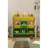 Flinder 9 Sepetli Çok Amaçlı Oyuncak Dolabı Montessori Dolap Fln85008502sbd