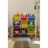 Flinder 9 Sepetli Çok Amaçlı Oyuncak Dolabı Montessori Dolap Fln85008505sbd