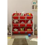 Flinder 9 Sepetli Çok Amaçlı Oyuncak Dolabı Montessori Dolap Fln85008506sbd