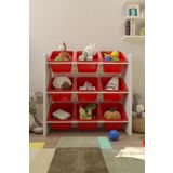 Flinder 9 Sepetli Çok Amaçlı Oyuncak Dolabı Montessori Dolap FLN8500850SBD