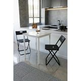 Flinder Balkon Bahçe Mutfak 3' Lü Bistro Set Masa Sandalye Takımı Fln75020osbd
