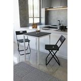 Flinder Balkon Bahçe Mutfak 3' Lü Bistro Set Masa Sandalye Takımı Fln75040osbd