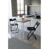 Flinder Balkon Bahçe Mutfak 3' Lü Bistro Set Masa Sandalye Takımı Fln75060osbd