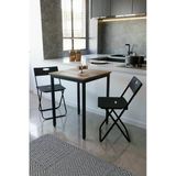 Flinder Balkon Bahçe Mutfak 3' Lü Bistro Set Masa Sandalye Takımı Fln75070osbd