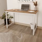 Flinder Çam/Beyaz 120x60 Çalışma Masası, Bilgisayar Masası, Ofis Masası - 60X120 Cm - Atlantik Çam - Beyaz