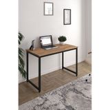 Flinder Çam/Siyah 120x60 Çalışma Masası, Bilgisayar Masası, Ofis Masası, Metal Ayaklı