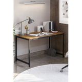 Flinder Çam/Siyah 60 X 140 Cm, Ofis Masası, Çalışma Masası, Bilgisayar Masası, Yemek Masası, Metal Ayaklı Fl-Ofis-Cs-140