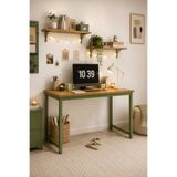 Flinder Çam/Yeşil Çalışma Masası, 120 Cm, Çocuk Çalışma Masası, Ders Çalışma Masası, Ofis Masası, Bilgisayar Masası, PC masası, Yemek Masası, Mutfak Masası, Metal Ayaklı