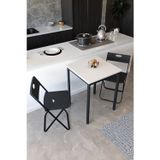 Flinder Mutfak Masası Takımı, Balkon Bahçe Takımı 3'lü Set, Masa ve Sandalye Takımı