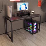 Flinder Oyuncu Masası - Bilgisayar Masası - Gamer Masası - Gaming Masa 60X140 cm - Siyah Siyah