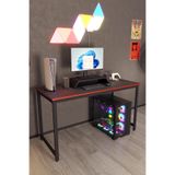 Flinder Oyuncu Masası Bilgisayar Masası Gaming Masa 60x140 | Siyah-Kırmızı Gamer Masası