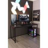 Flinder Oyuncu Masası Bilgisayar Masası Gaming Masa 60x160 | Siyah Gamer Masası