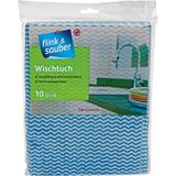 Flink & Sauber 38x50 cm Çok Amaçlı Temizlik Bezi - Yüksek Emicilik, 10'lu Paket, Ev ve Ofis Kullanımı İçin