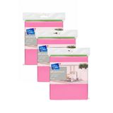 Flink & Sauber Çok Amaçlı Temizlik Bezi 38x38 cm, 9'lu, 3 Adet, Pembe