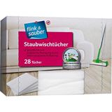 Flink & Sauber Mikrofiber Temizlik Bezi 22x30 cm Ev ve Ofis Kuru Temizlik 28'li Yüksek Emicilik
