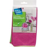 Flink & Sauber Mikrofiber Temizlik Bezi 32x37 cm Dayanıklı Hızlı Kuruyan Makinede Yıkanabilir