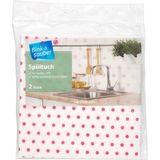 Flink & Sauber Mutfak Bezi 2'li 35x35 cm Yüksek Emicilik ve Kolay Temizlik Özellikli