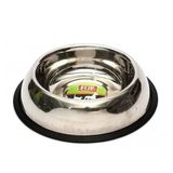 Flip 22,5 cm 1920 ml Karışık Renkli Köpekler İçin Kaymaz Tabanlı Çelik Mama ve Su Kabı
