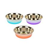 Flip 250 ml 11 cm Karışık Renk Kediler İçin Çelik Mama ve Su Kabı