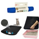 Flip Lux Kedi Tuvaleti Önü Elekli Paspas 60x40cm (Karışık Renkli)