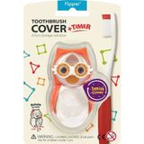 Flipper Baykuş Figürlü Turuncu Diş Fırçası Saklama Kabı