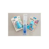 Flipper Bebek Bakım Komple Set Mavi - Diş Fırça Kabı Fil/ Diş Fırçası/Balina Diş Macunu Sıkacağı