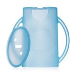 Flipping Holder Gıda Torbaları ve Meyve Suyu Kutuları için Sıkılmaya Dayanıklı Döndürme Tutucu - Evrensel Çok Amaçlı Tasarım - Dağınıklıkları Önleyin ve Kendi Kendine Beslemeyi Destekleyin - Kolay Kavrama için Kavisli Saplar - Gıda Güvenliği - Mavi (Mavi)