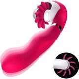 FLIRT Dönebilen Dil Klitoris Uyarıcı ve G-Spot Uyarıcı 2 in 1 Vibratör